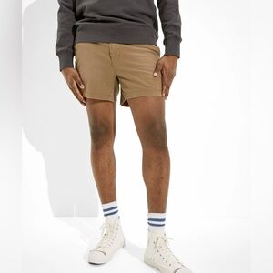 American Eagle Outfitters Tan Flat Front Men Shorts
